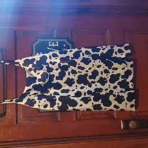 Cow print dress